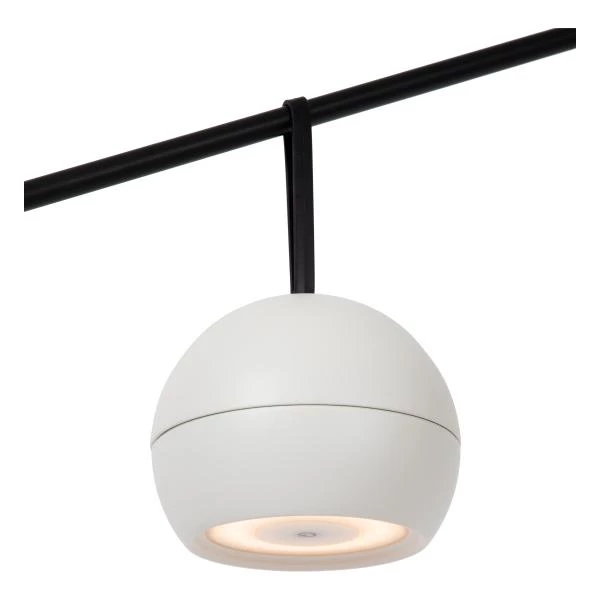 Lucide LUNEX - Oplaadbare Wandlamp Binnen/Buiten - Accu/Batterij - LED Dimb. - 1x2W 3000K - IP54 - Magnetisch - Wit - detail 3